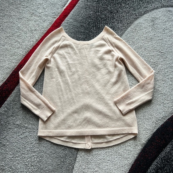 Splendid Cashmere Button Back Sweater - Picture 1 of 5